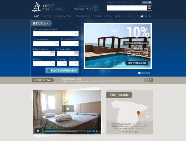 Nueva pagina web Hoteles Mediterraneo